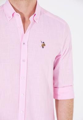 Erkek Manolya Uzun Kollu Basic Gömlek - 50262872042