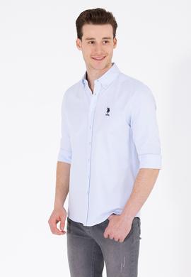 Erkek Açık Mavi Uzun Kollu Basic Gömlek - 50262932009