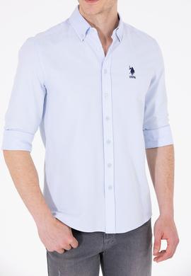 Erkek Açık Mavi Uzun Kollu Basic Gömlek - 50262932009