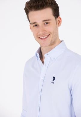 Erkek Açık Mavi Uzun Kollu Basic Gömlek - 50262932009