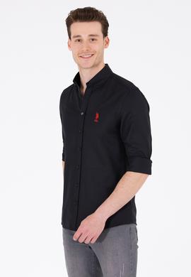 Erkek Siyah Uzun Kollu Basic Gömlek - 50262932021