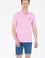 Erkek Açık Pembe Polo Yaka Basic T-Shirt