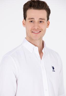 Erkek Beyaz Uzun Kollu Basic Gömlek - 50262934008