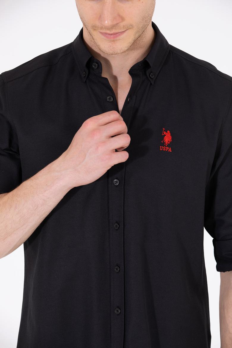 Erkek Siyah Uzun Kollu Basic Gömlek - 50262934021