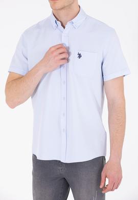 Erkek Açık Mavi Kısa Kollu Gömlek - 50262942024