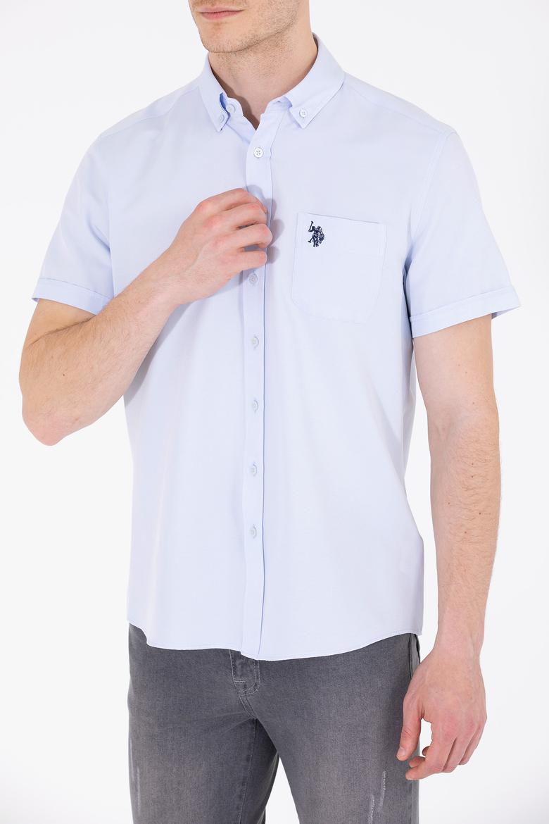 Erkek Açık Mavi Kısa Kollu Gömlek - 50262942024