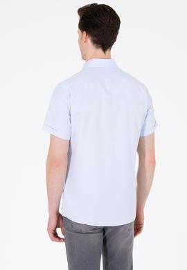 Erkek Açık Mavi Kısa Kollu Gömlek - 50262942024