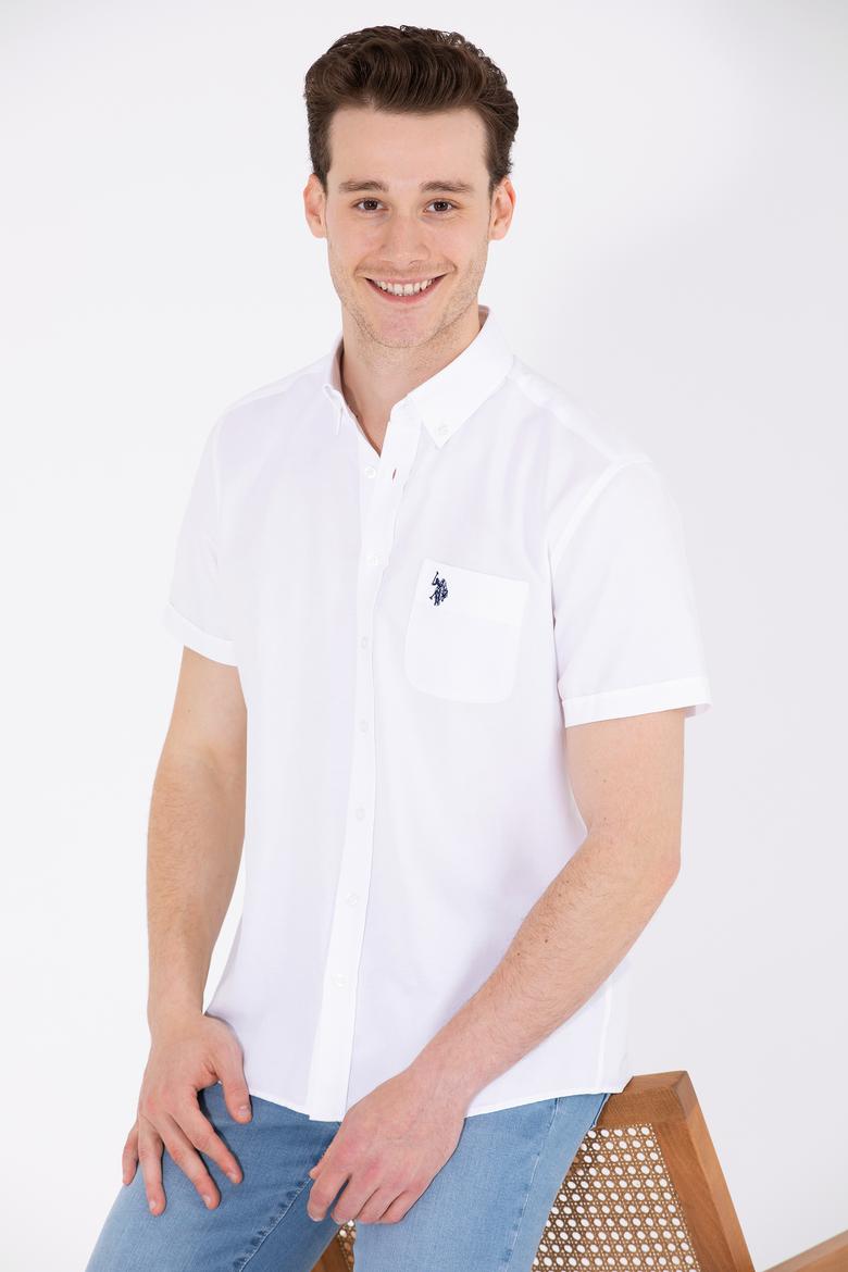 Erkek Beyaz Kısa Kollu Gömlek - 50262942001