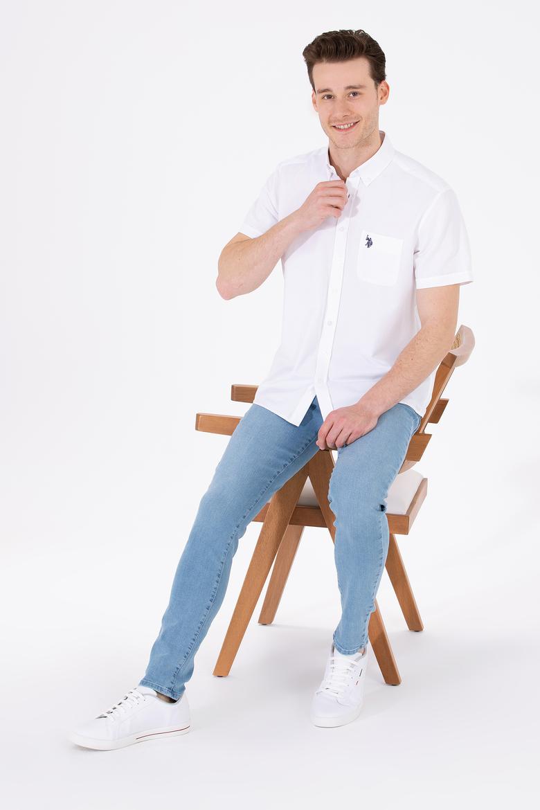Erkek Beyaz Kısa Kollu Gömlek - 50262942001