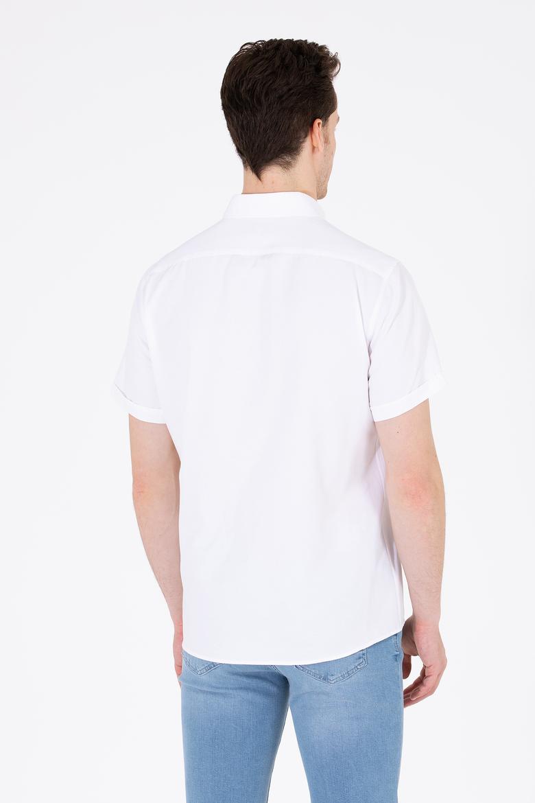 Erkek Beyaz Kısa Kollu Gömlek - 50262942001
