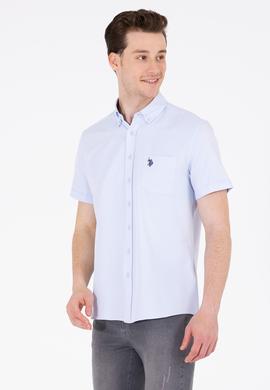 Erkek Açık Mavi Kısa Kollu Gömlek - 50262942024