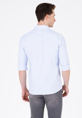 Erkek Açık Mavi Uzun Kollu Basic Gömlek - 50262980008