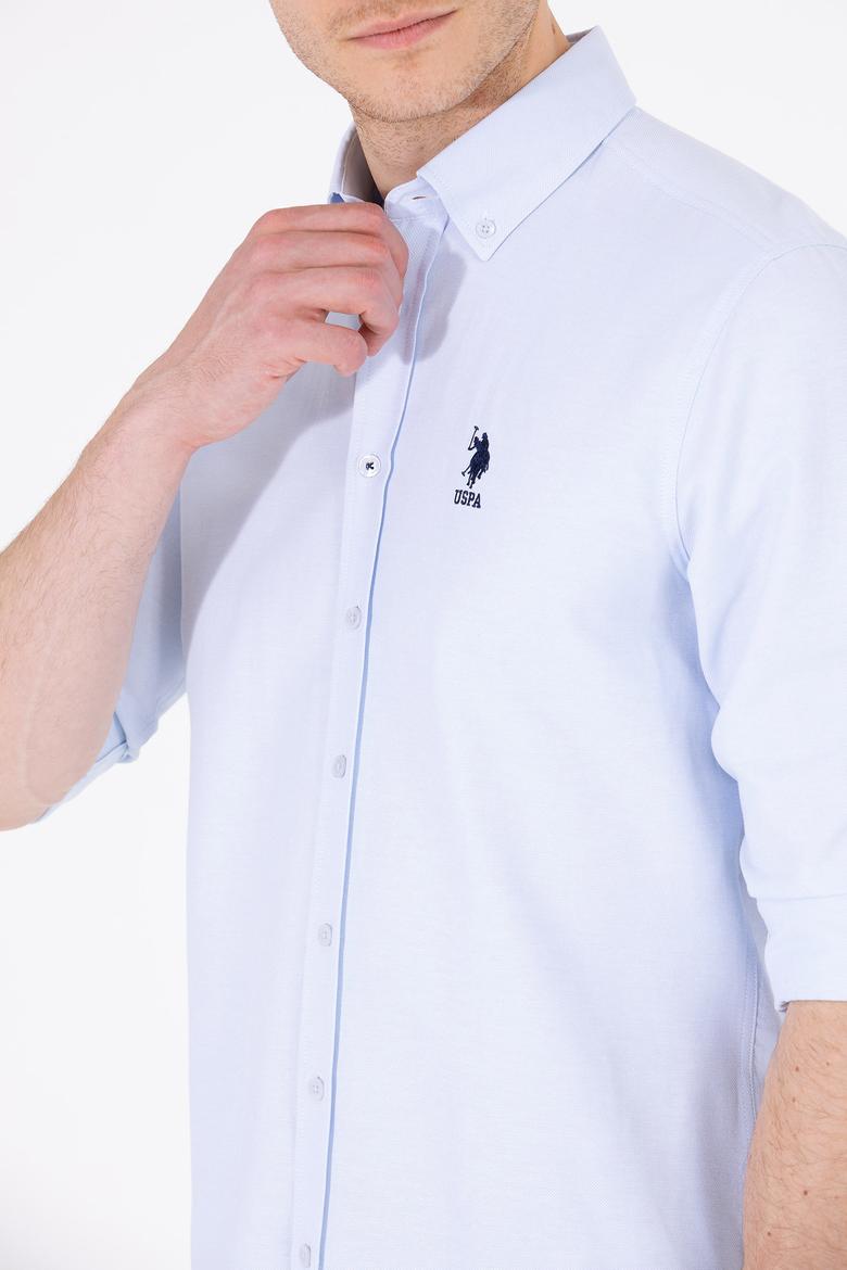 Erkek Açık Mavi Uzun Kollu Basic Gömlek - 50262980008