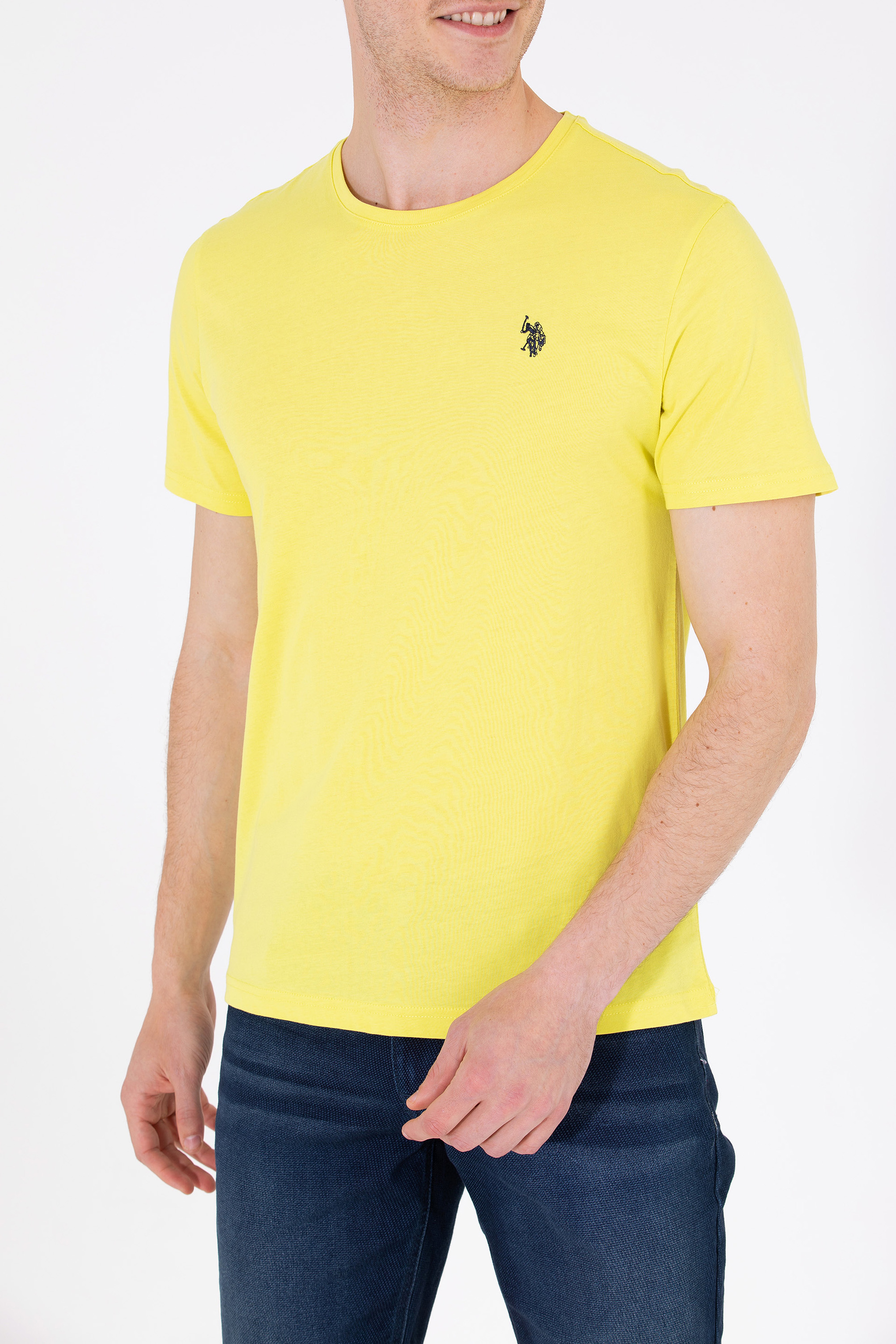 Erkek Citron Basic Bisiklet Yaka Tişört - Image 6