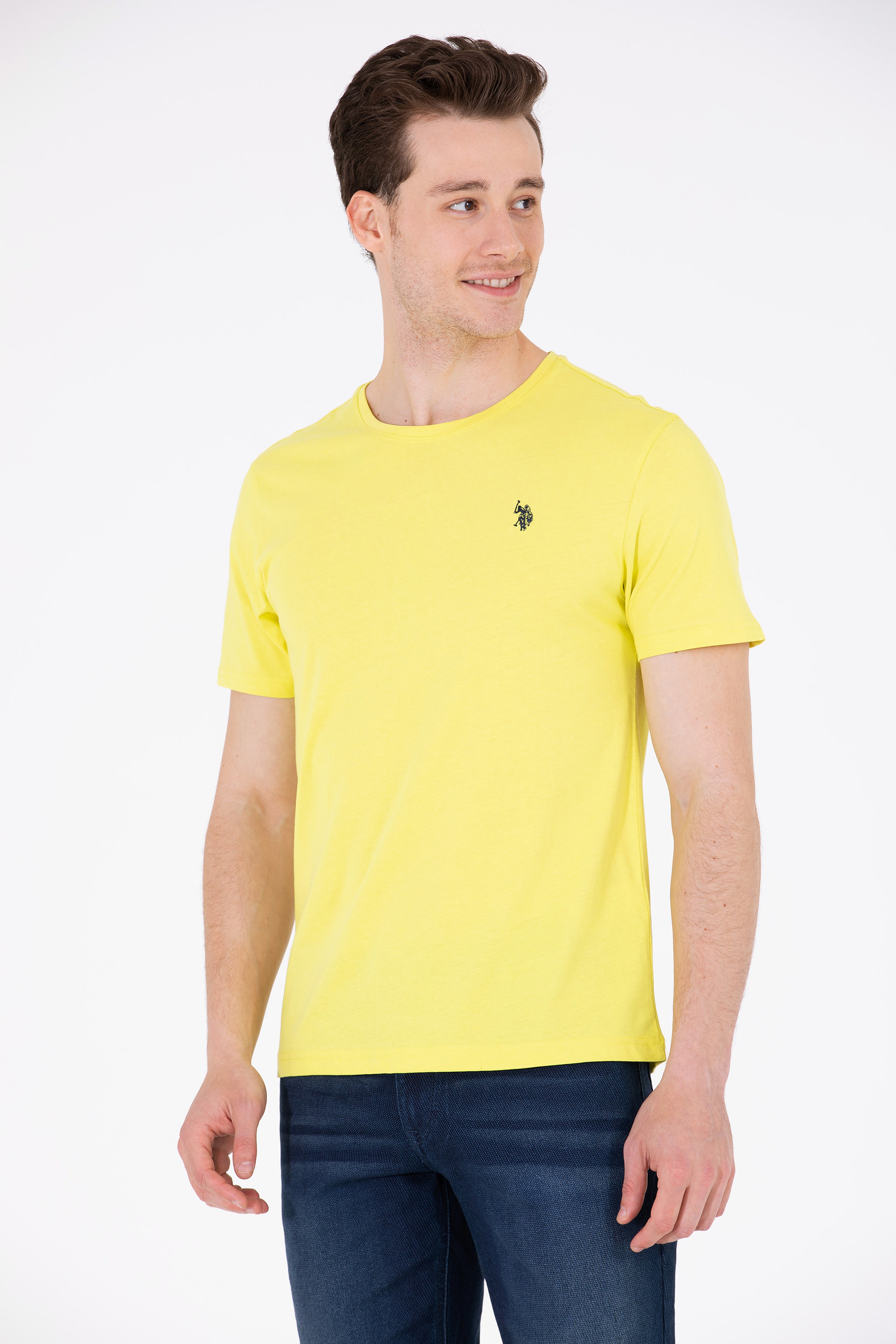 Erkek Citron Basic Bisiklet Yaka Tişört - Image 2