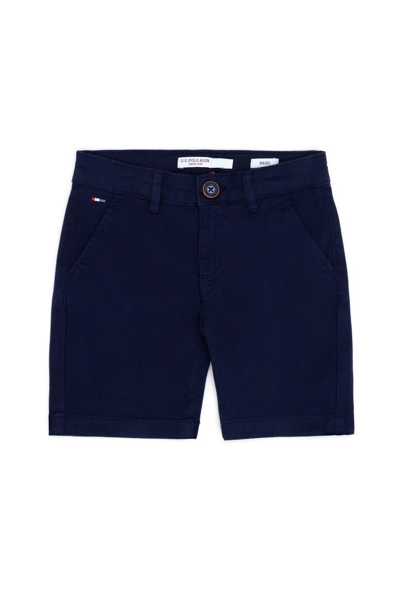 Erkek Çocuk Lacivert Dokuma Şort