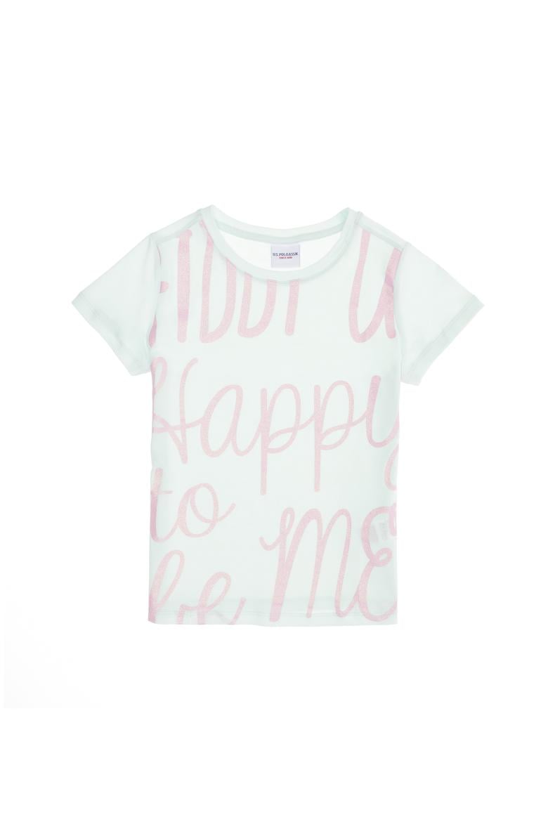 Çocuk Su Yeşili Bisiklet Yaka Tişört