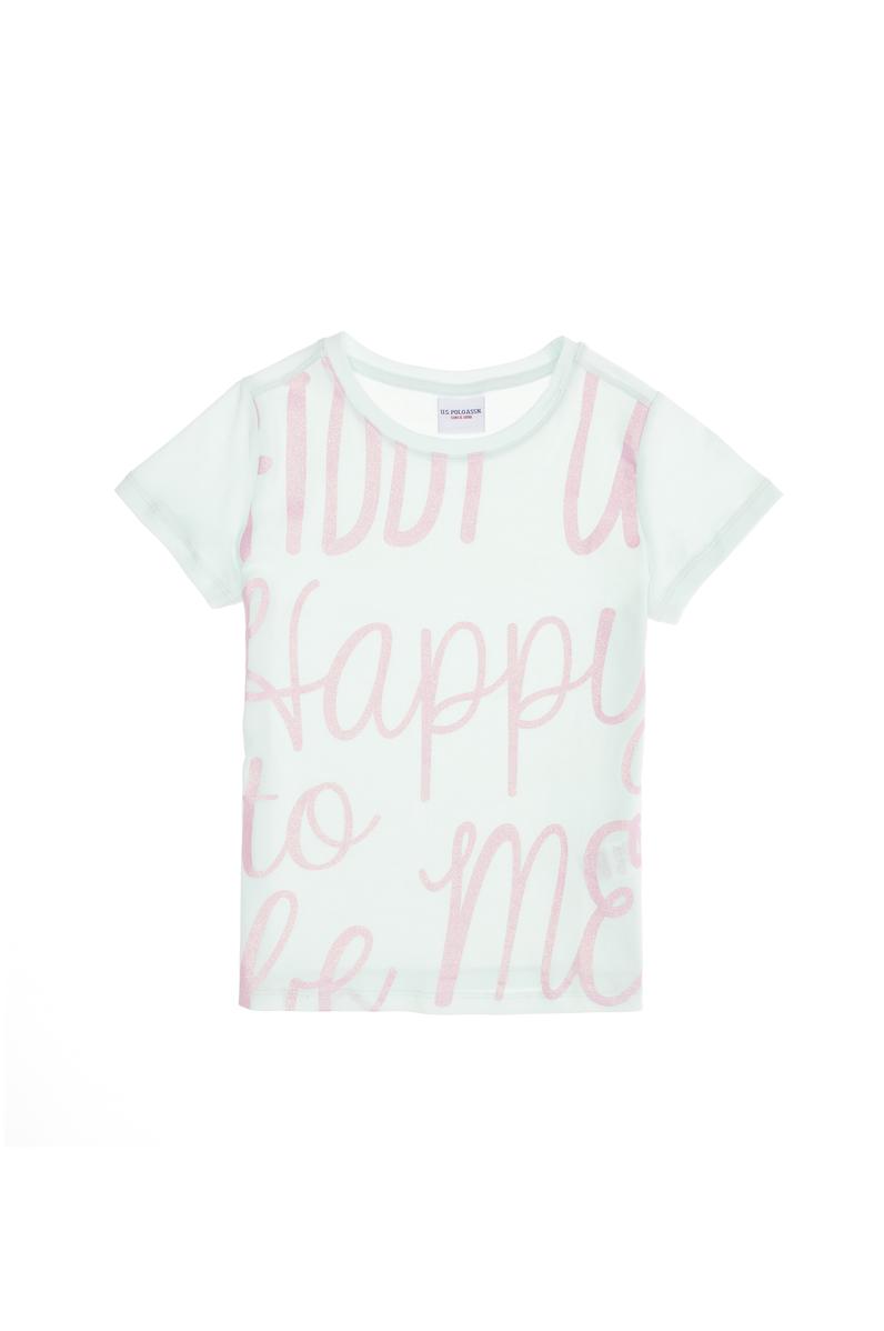 Çocuk Su Yeşili Bisiklet Yaka Tişört