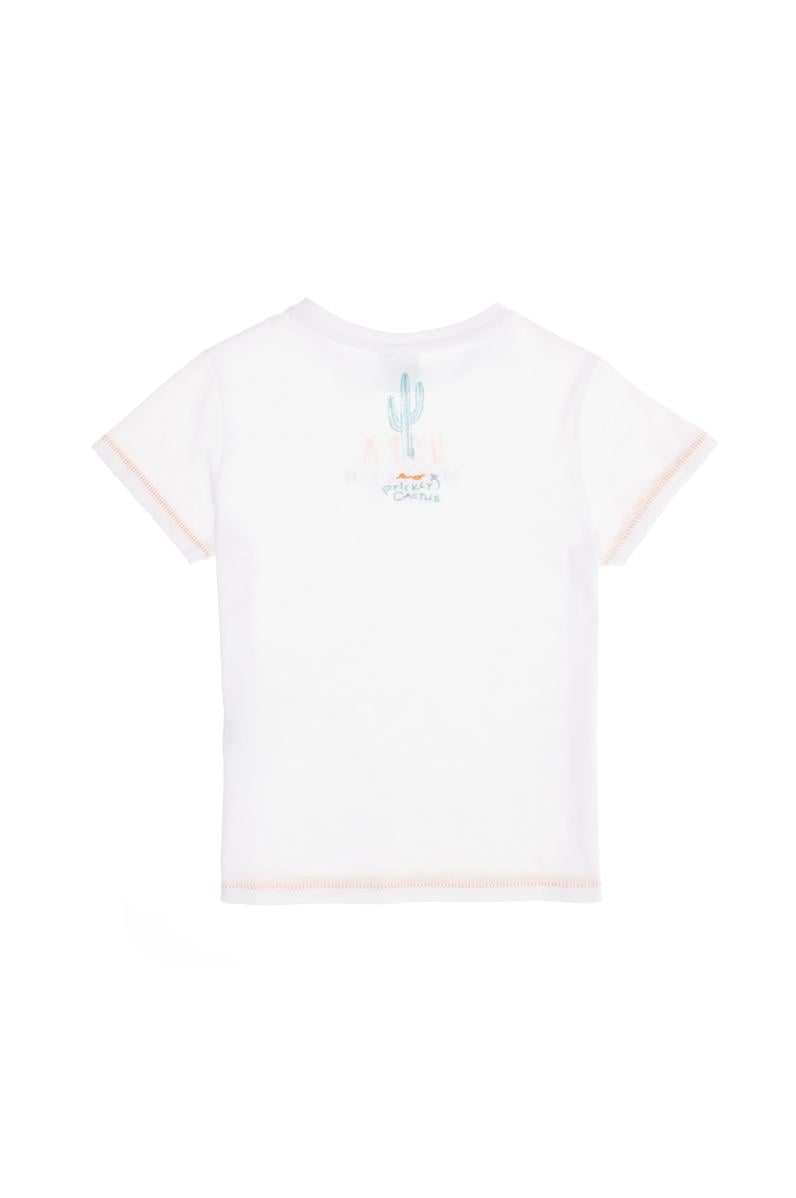 Çocuk Beyaz Bisiklet Yaka Tişört