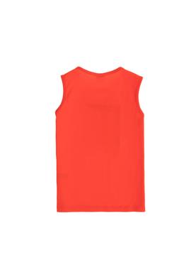 Erkek Çocuk Kırmızı Bisiklet Yaka Kolsuz Tişört - 50263378024