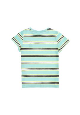 Çocuk Mint Yeşili Bisiklet Yaka Tişört - 50263484019