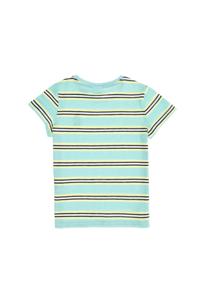 Çocuk Mint Yeşili Bisiklet Yaka Tişört - 50263484019