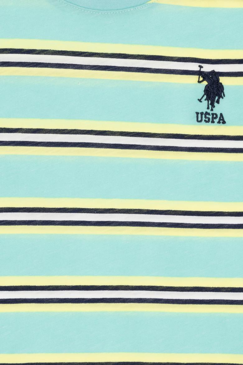 Çocuk Mint Yeşili Bisiklet Yaka Tişört - 50263484019