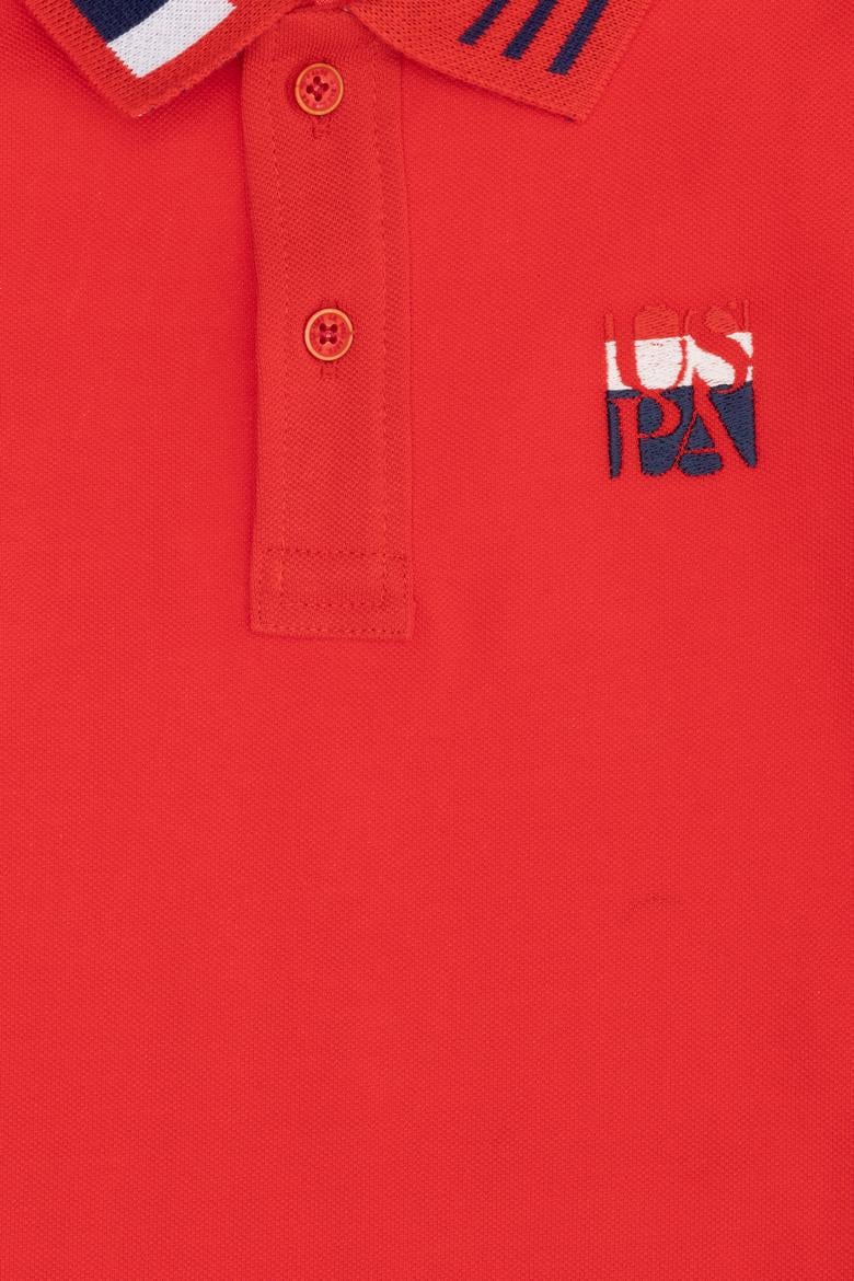 Erkek Çocuk Kırmızı Polo Yaka Tişört - 50263388041