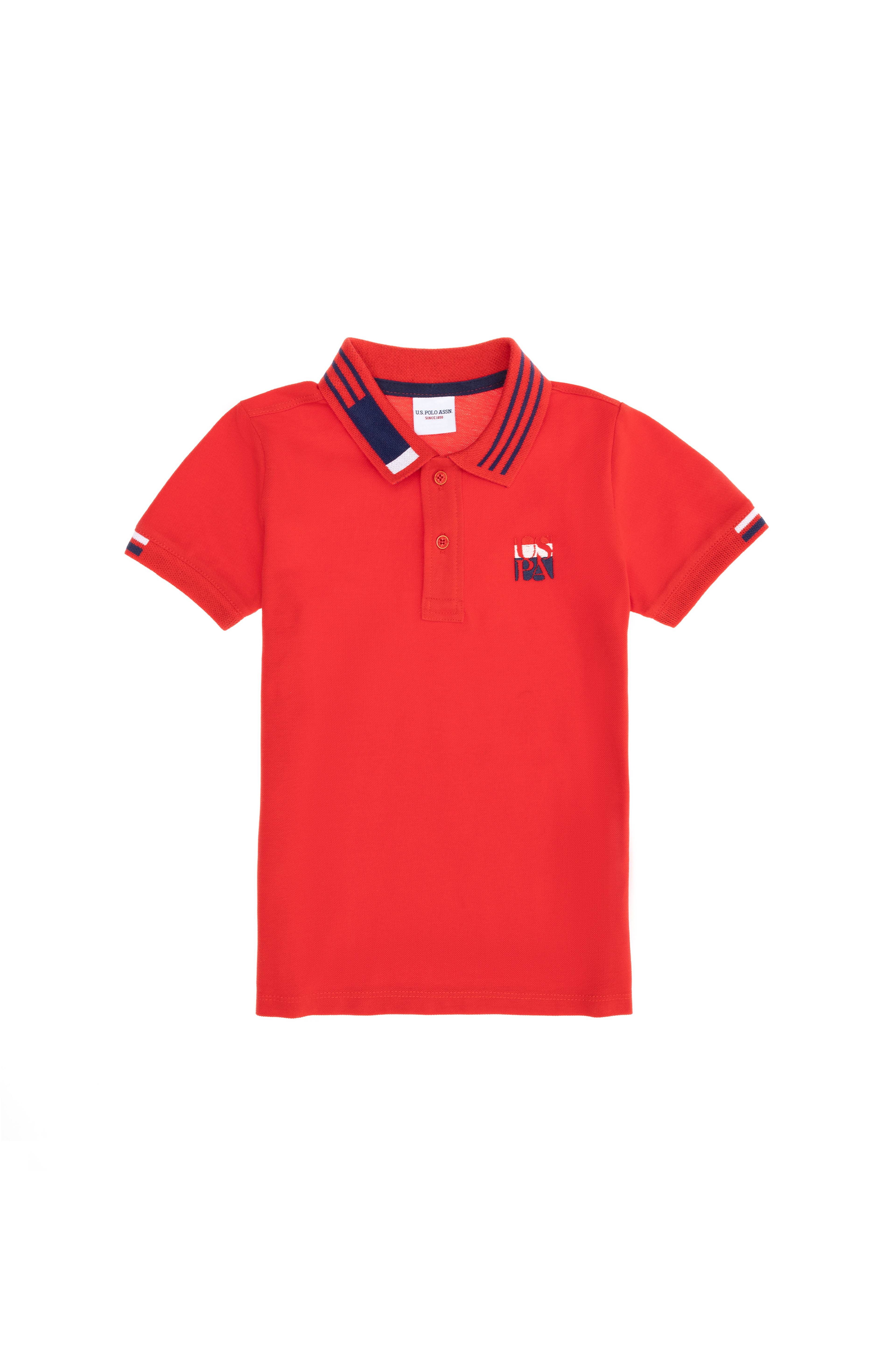 Erkek Çocuk Kırmızı Polo Yaka Tişört - Image 1