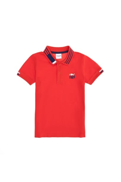 Erkek Çocuk Kırmızı Polo Yaka Tişört