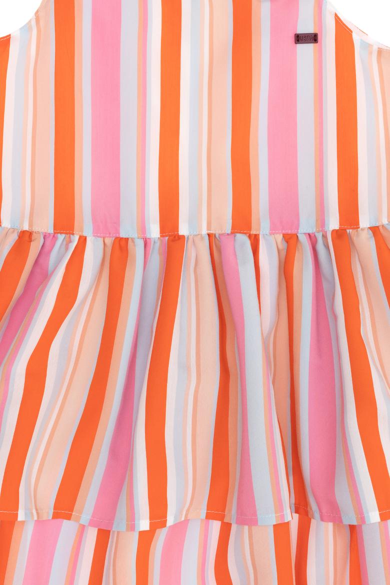 Kız Çocuk Pembe Dokuma Elbise - 50262729003