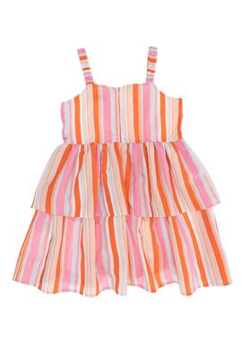 Kız Çocuk Pembe Dokuma Elbise - 50262729003