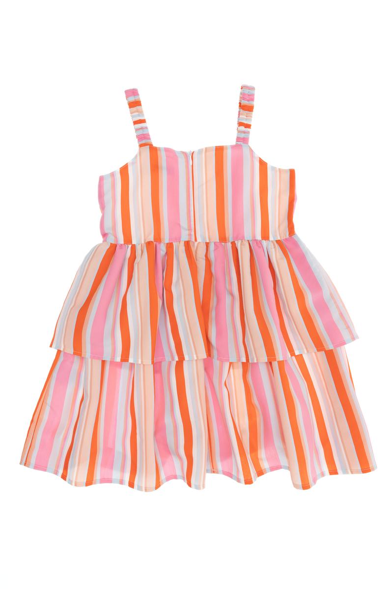 Kız Çocuk Pembe Dokuma Elbise