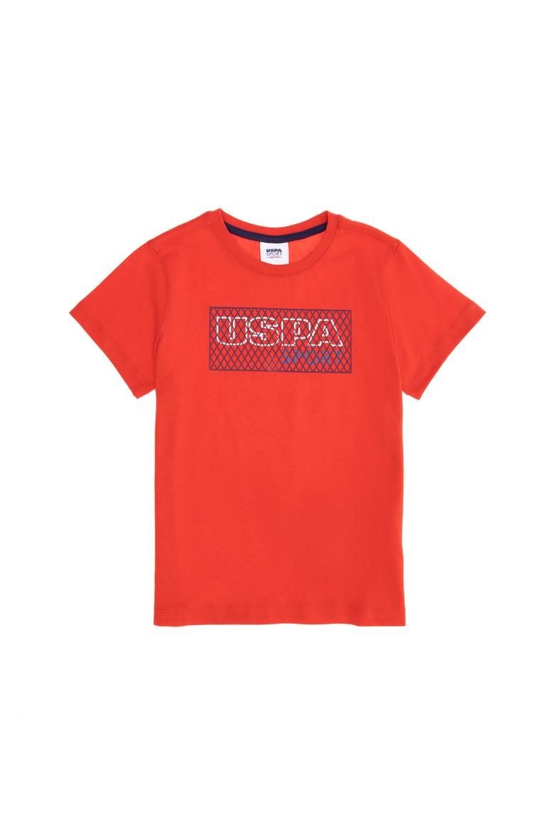 Çocuk Kırmızı Bisiklet Yaka Tişört