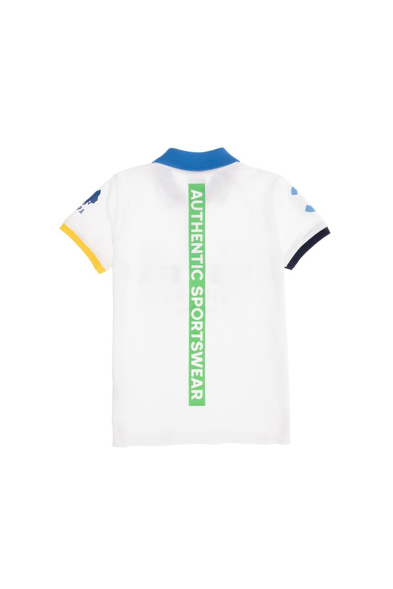 Erkek Çocuk Beyaz Polo Yaka Tişört - 50263262006