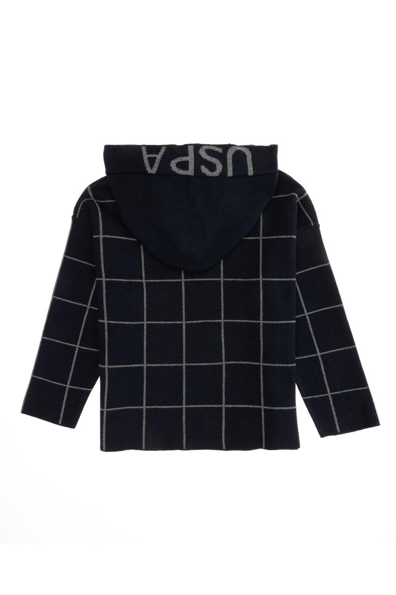 Erkek Çocuk Lacivert Kapüşonlu Kazak - 50254136009