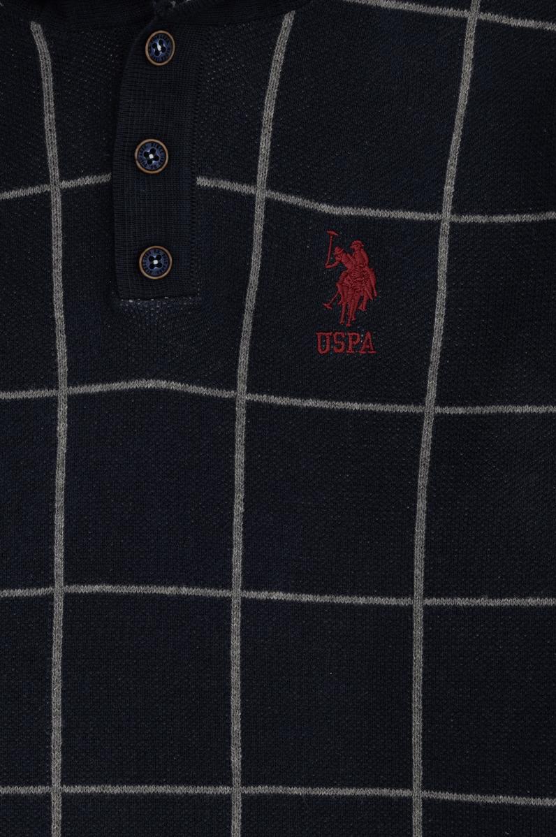 Erkek Çocuk Lacivert Kapüşonlu Kazak