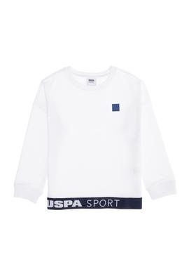 Çocuk Beyaz Bisiklet Yaka Sweatshirt - 50263252018