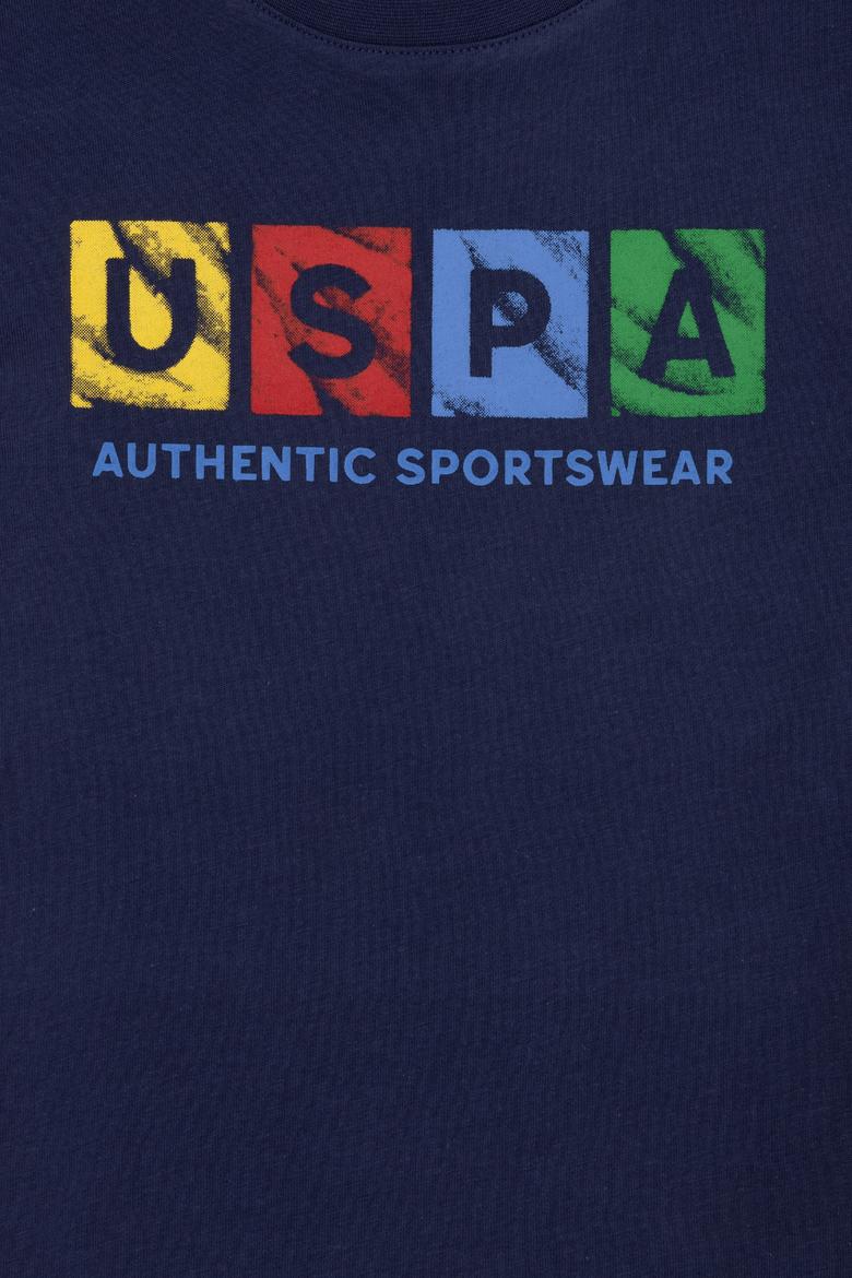 Çocuk Lacivert Bisiklet Yaka Tişört - 50263286022