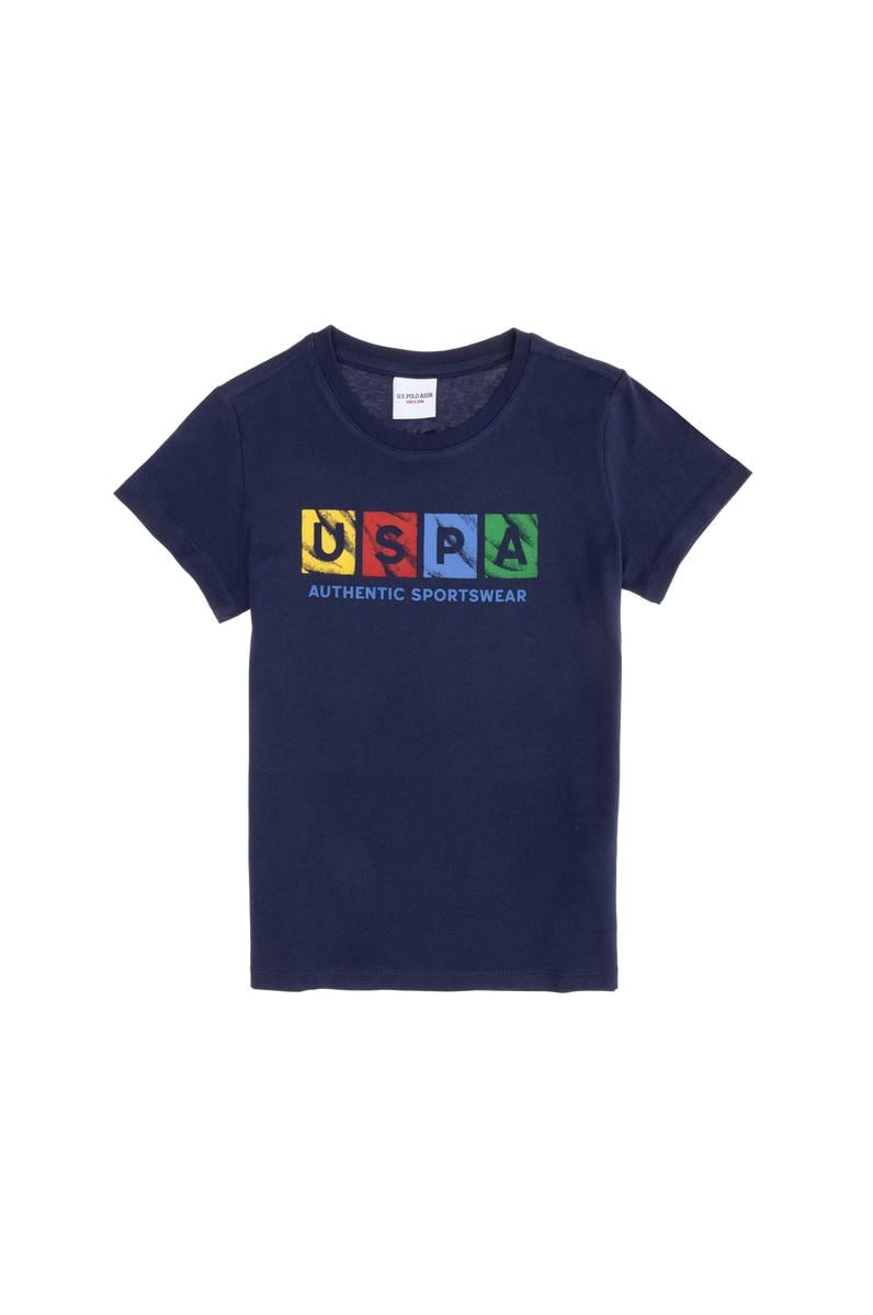 Çocuk Lacivert Bisiklet Yaka Tişört