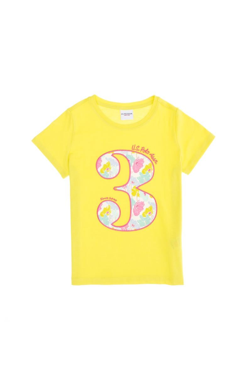 Çocuk Neon Sarı Bisiklet Yaka Tişört