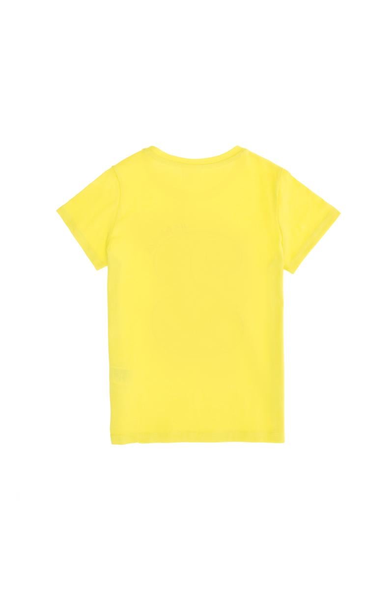 Çocuk Neon Sarı Bisiklet Yaka Tişört