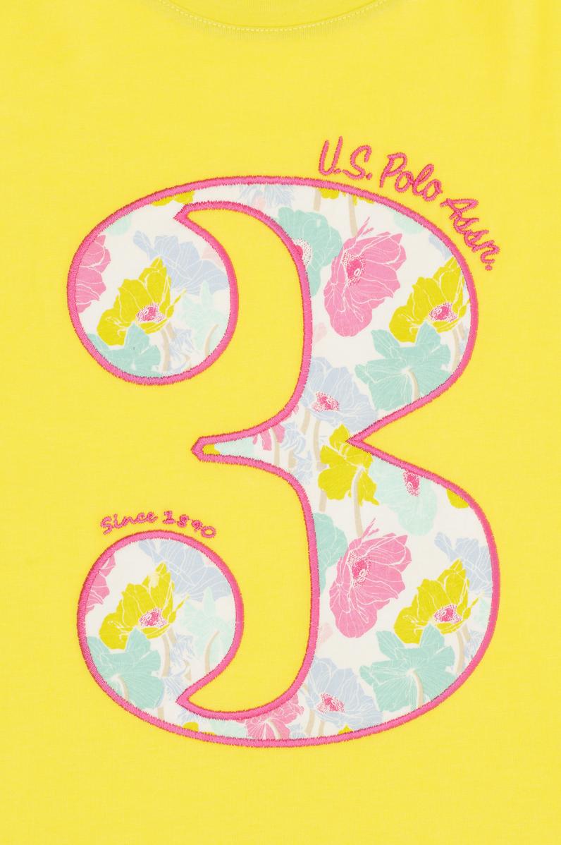 Çocuk Neon Sarı Bisiklet Yaka Tişört