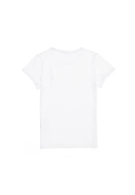 Erkek Çocuk Beyaz Basic Bisiklet Yaka Tişört - 50263194003