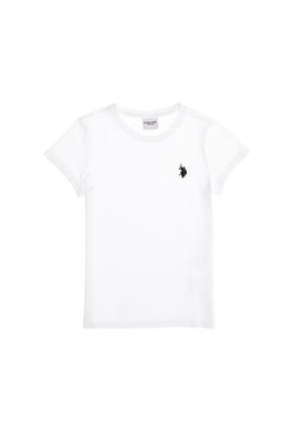 Erkek Çocuk Beyaz Basic Bisiklet Yaka Tişört - 50263194003