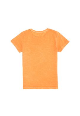 Çocuk Turuncu Bisiklet Yaka Tişört - 50263481125