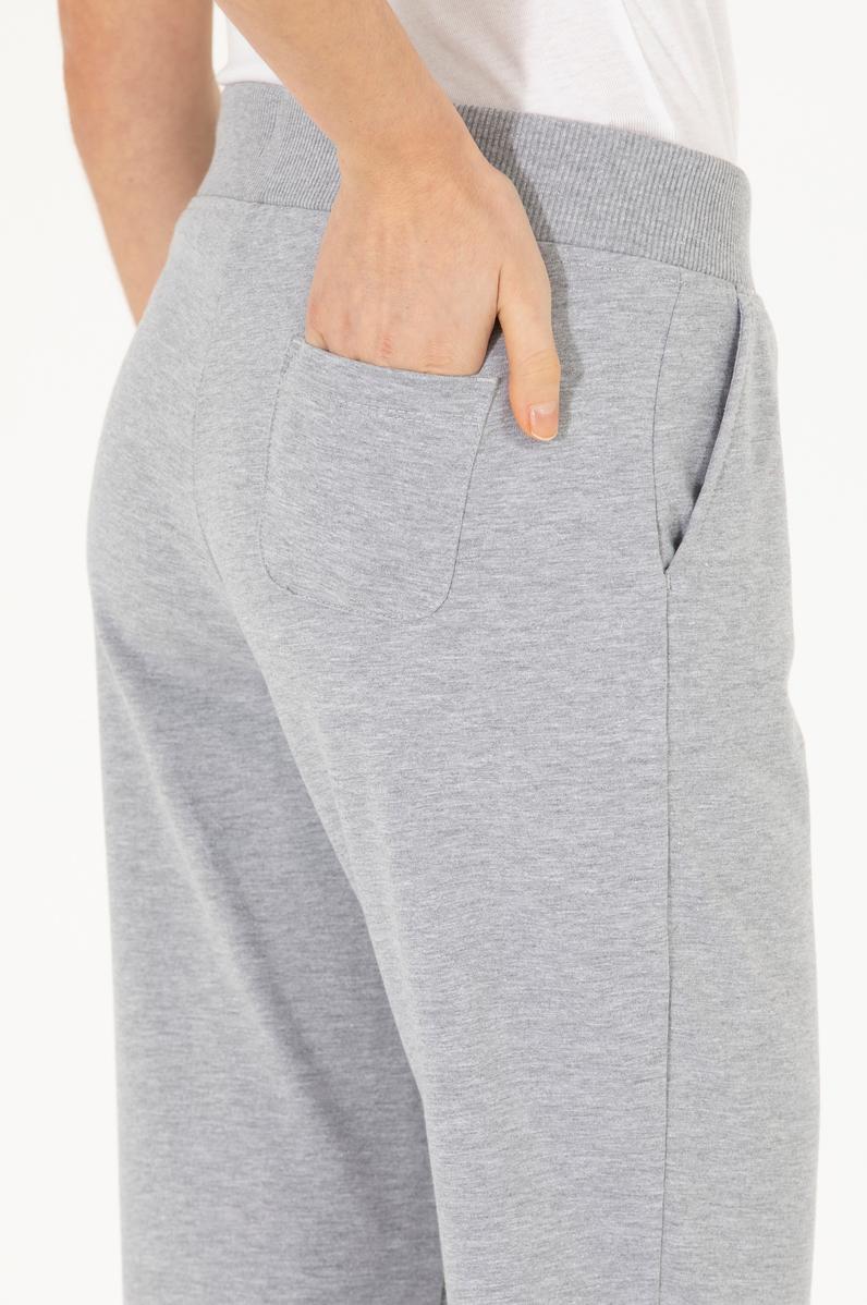 Kadın Gri Melanj Eşofman Altı