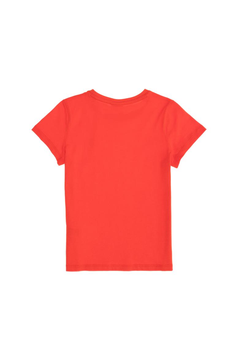 Erkek Çocuk Kırmızı Basic Bisiklet Yaka Tişört - 50263194030
