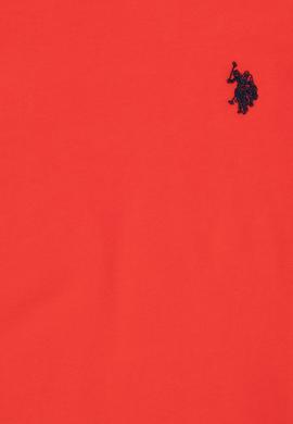 Erkek Çocuk Kırmızı Basic Bisiklet Yaka Tişört - 50263194030