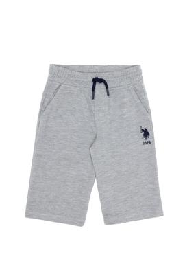 Çocuk Gri Melanj Örme Şort - 50263255103